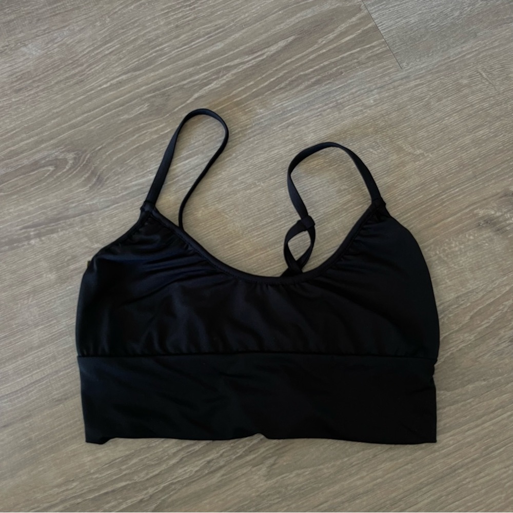 Gooseberry seaside bikini top in Black